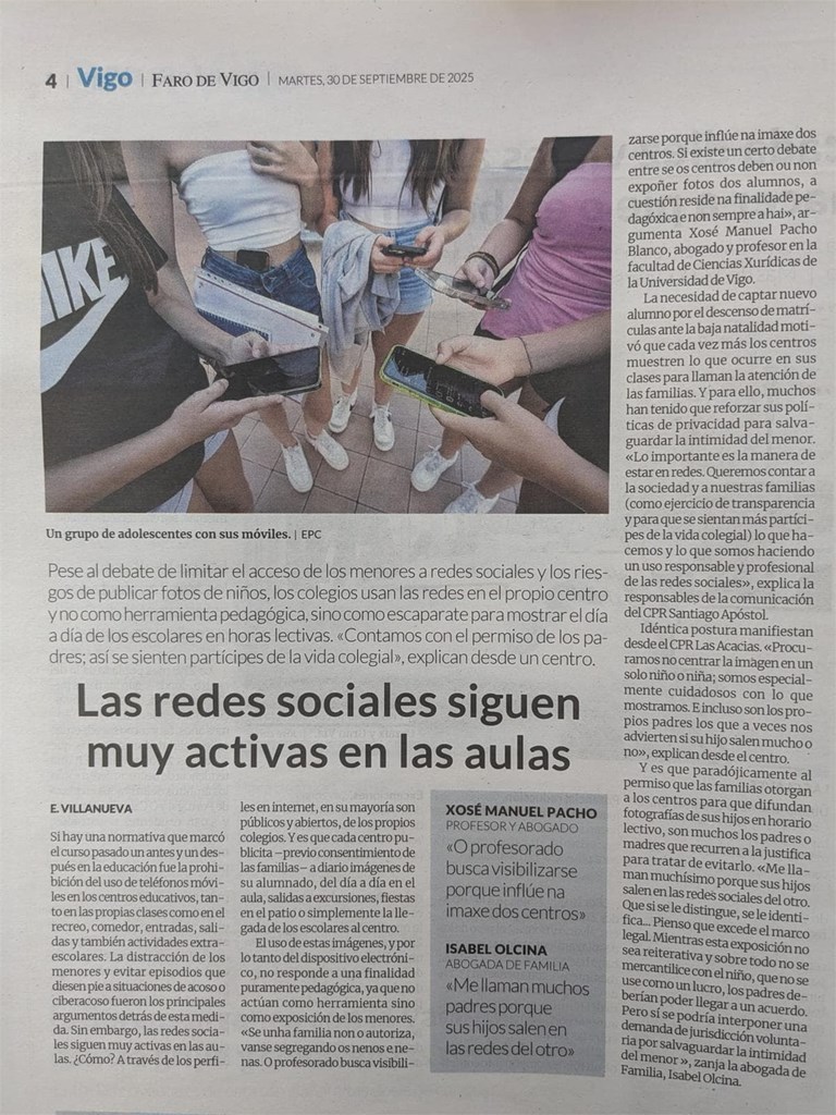Las redes sociales siguen muy activas en las aulas
